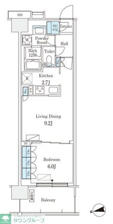 スカイグランデ津田沼の物件間取画像